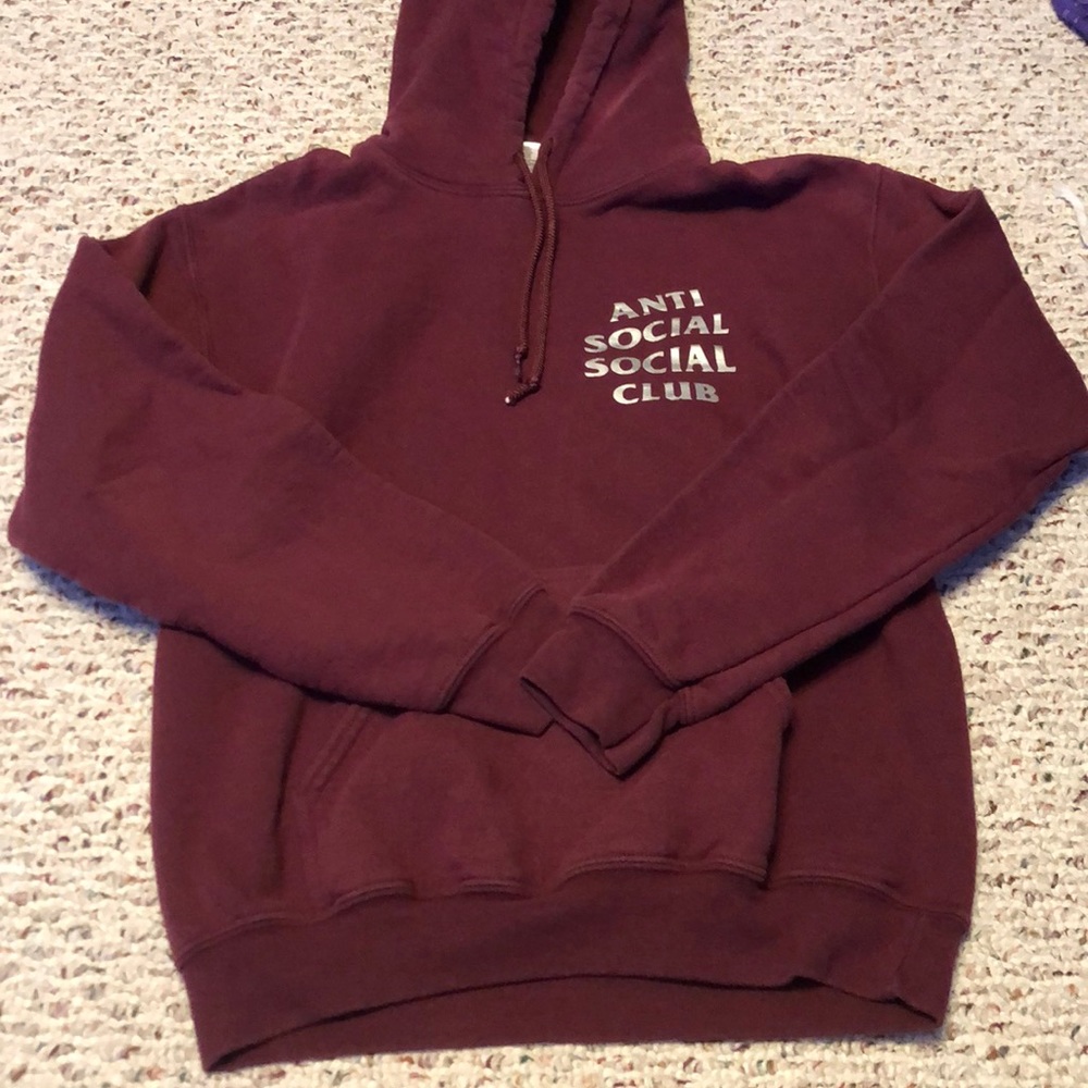 Maroon Anti Social Social Club Sweatshirt